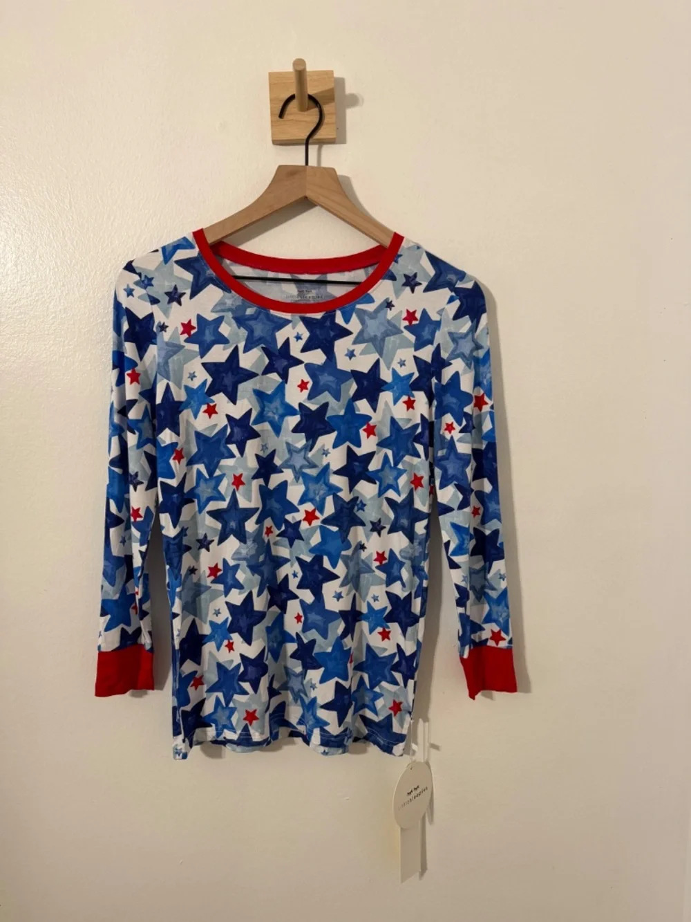 Little Sleepies Starry Splash Pajama Top Girls Sz 16 NWT Bamboo